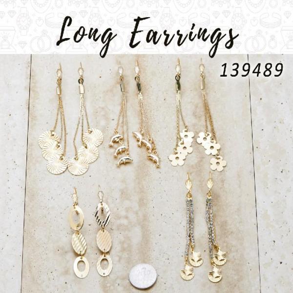 35 Long Earrings in Gold Layered ($2.85) ea
