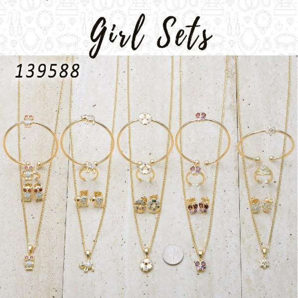 Gold Filled Jewelry — 12 Girl Sets in $8.33 ea — main product view — SKU 139588 | Oro Laminado joyería — 12 Girl Sets in $8.33 ea — SKU 139588