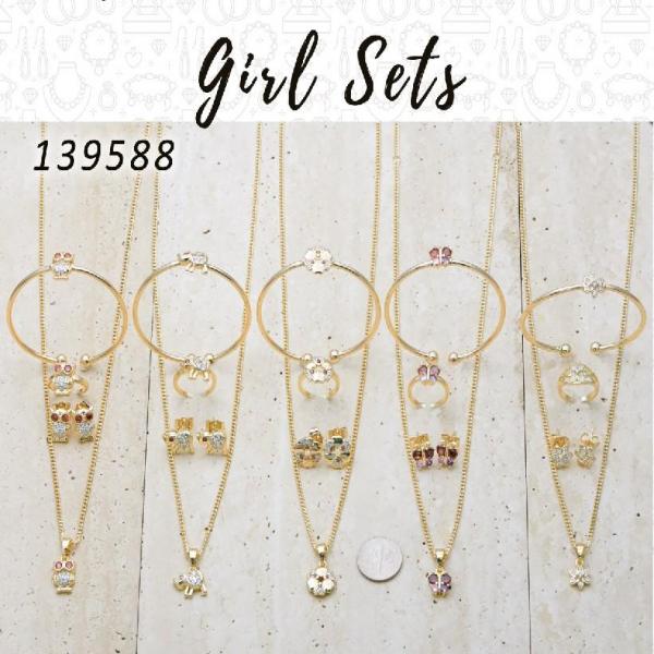 12 Girl Sets in Gold Layered ($8.33) ea